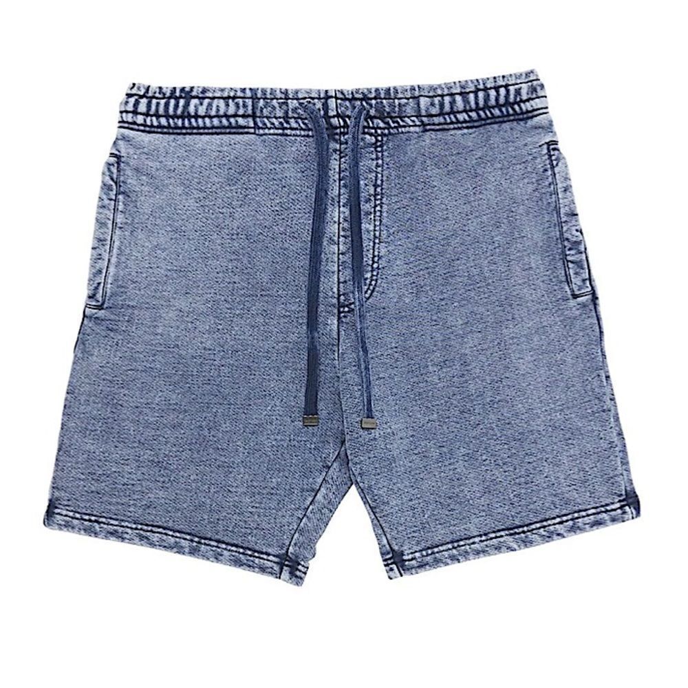 NEW Talentless Mens Shorts‎ Acid Wash in Blue Indigo Size Small